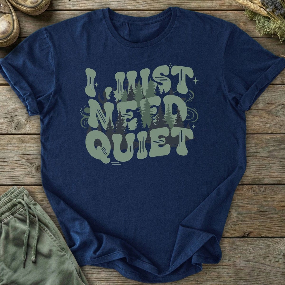 Printify T-Shirt Need Quiet T-Shirt