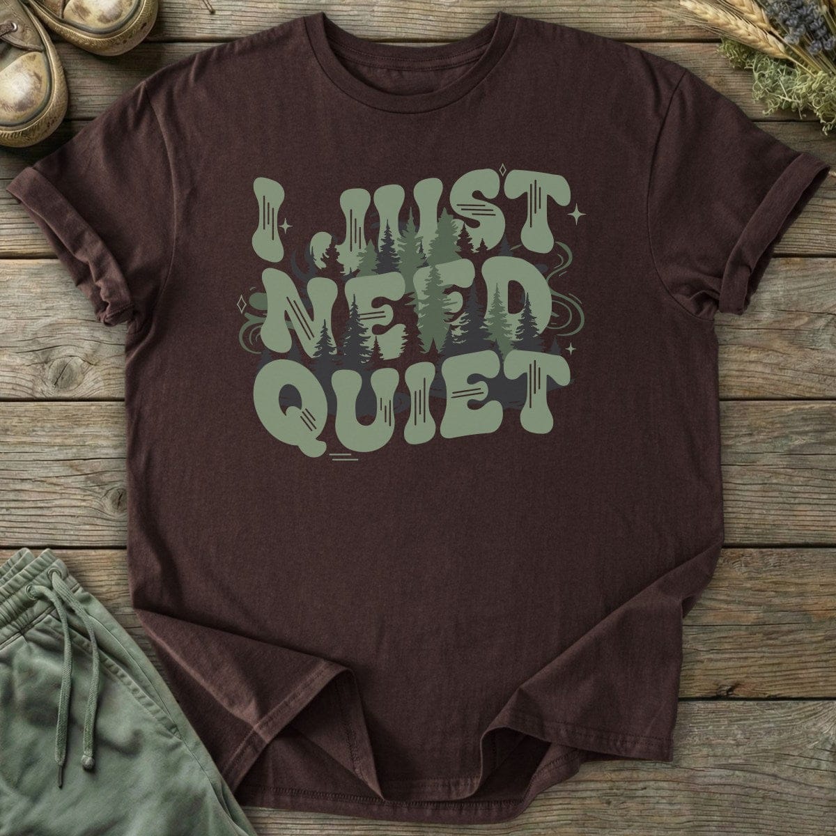 Printify T-Shirt Need Quiet T-Shirt