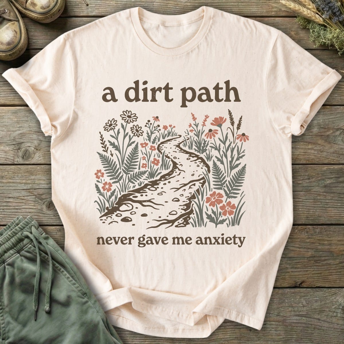 Printify T-Shirt Never Gave Anxiety T-Shirt