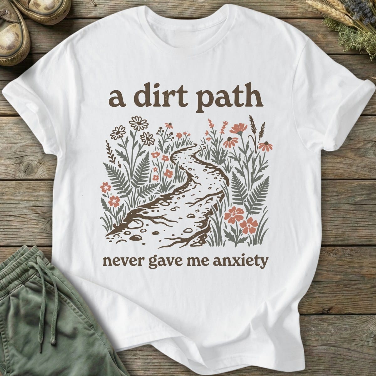 Printify T-Shirt Never Gave Anxiety T-Shirt