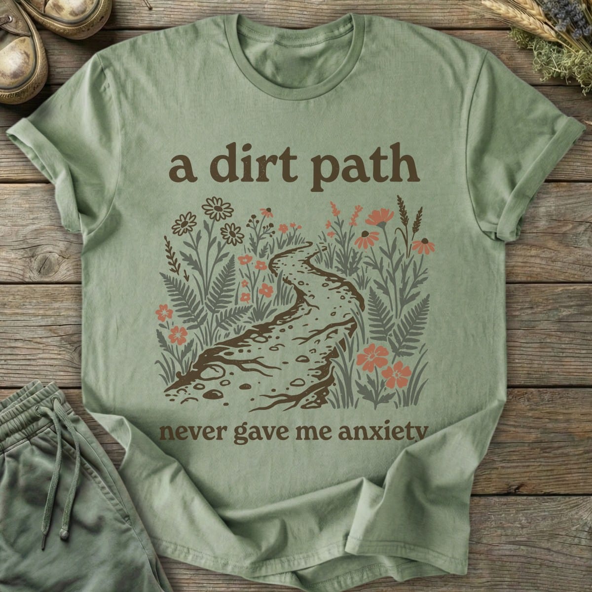 Printify T-Shirt Never Gave Anxiety T-Shirt