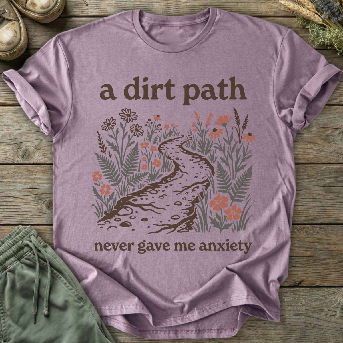 Printify T-Shirt Never Gave Anxiety T-Shirt