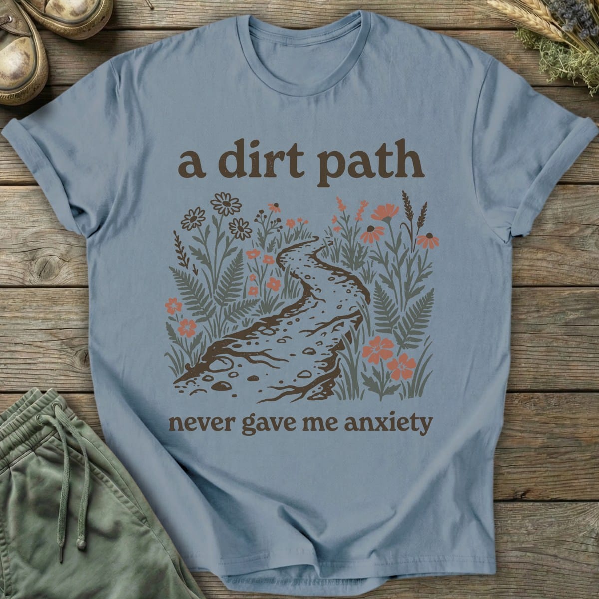 Printify T-Shirt Never Gave Anxiety T-Shirt