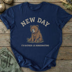 Printify T-Shirt New Day Hibernating T-Shirt