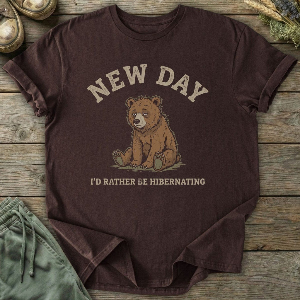 Printify T-Shirt New Day Hibernating T-Shirt