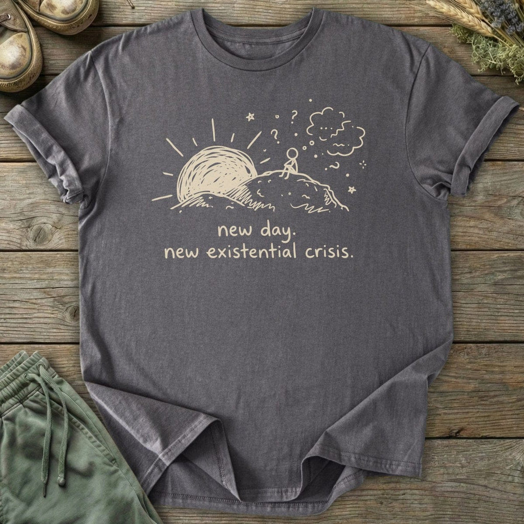 Printify T-Shirt New Day New Crisis T-Shirt