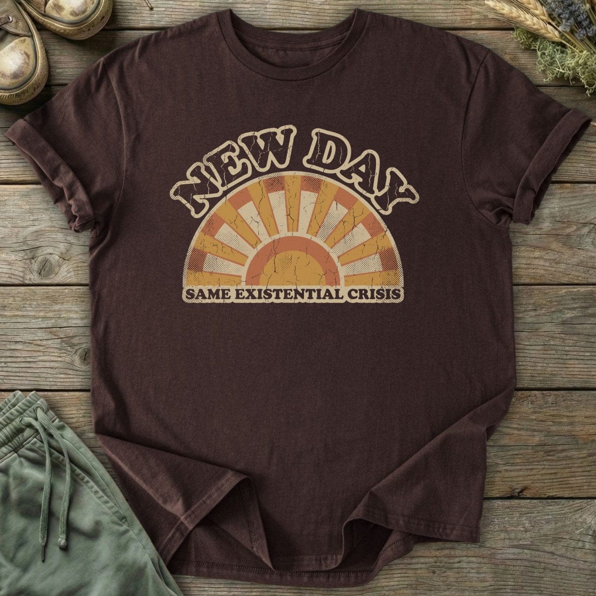 Printify T-Shirt New Day Same Crisis T-Shirt