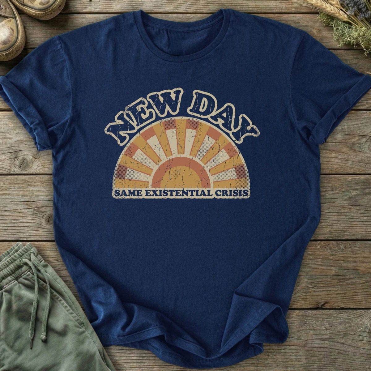 Printify T-Shirt New Day Same Crisis T-Shirt