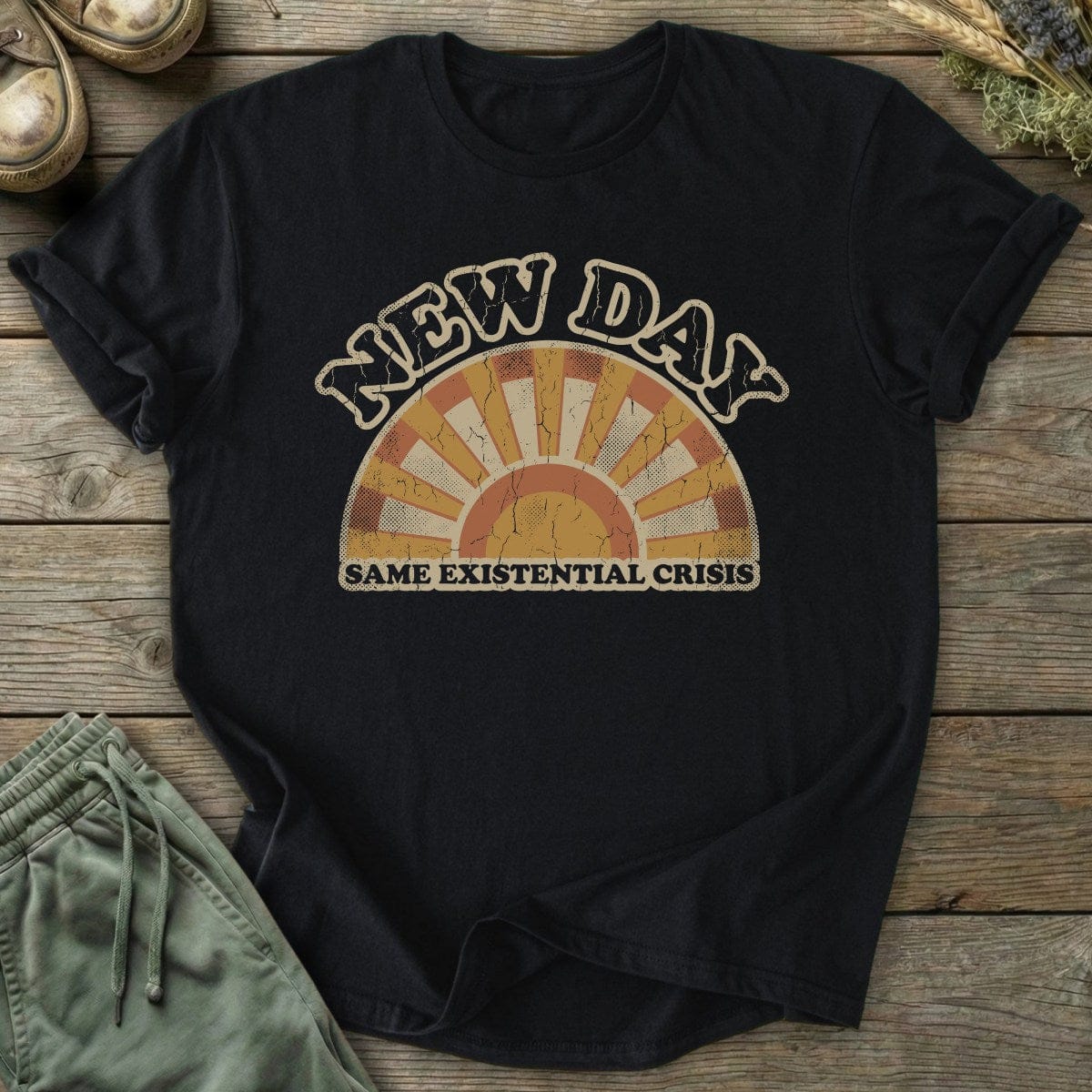 Printify T-Shirt New Day Same Crisis T-Shirt