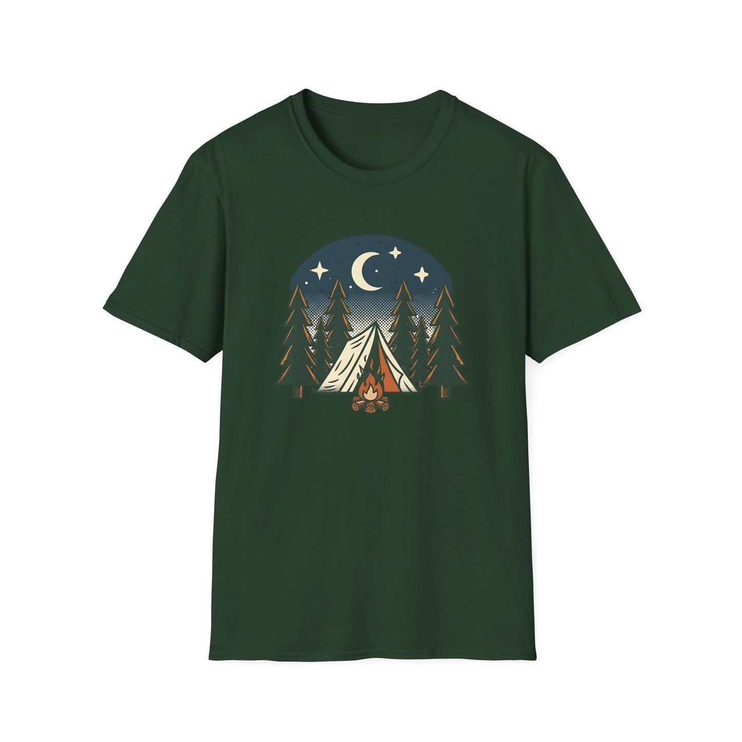 Printify T-Shirt Night Tent T-Shirt