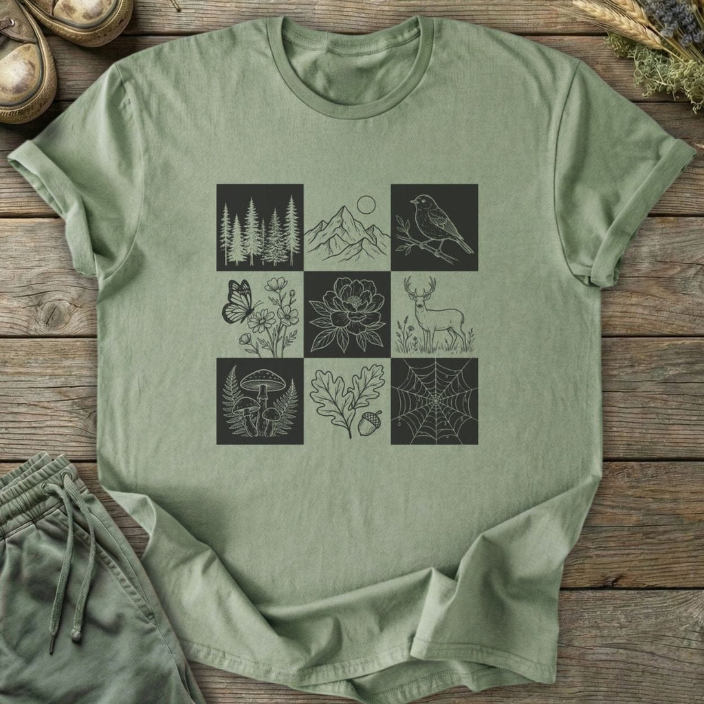 Printify T-Shirt Nine-Panel Nature T-Shirt