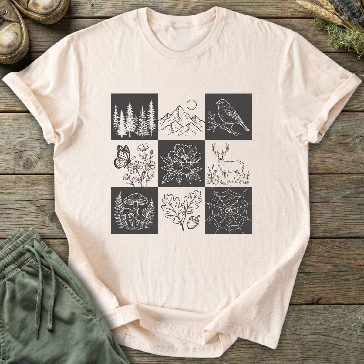 Printify T-Shirt Nine-Panel Nature T-Shirt