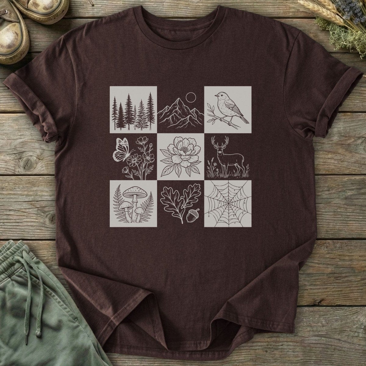 Printify T-Shirt Nine-Panel Nature T-Shirt