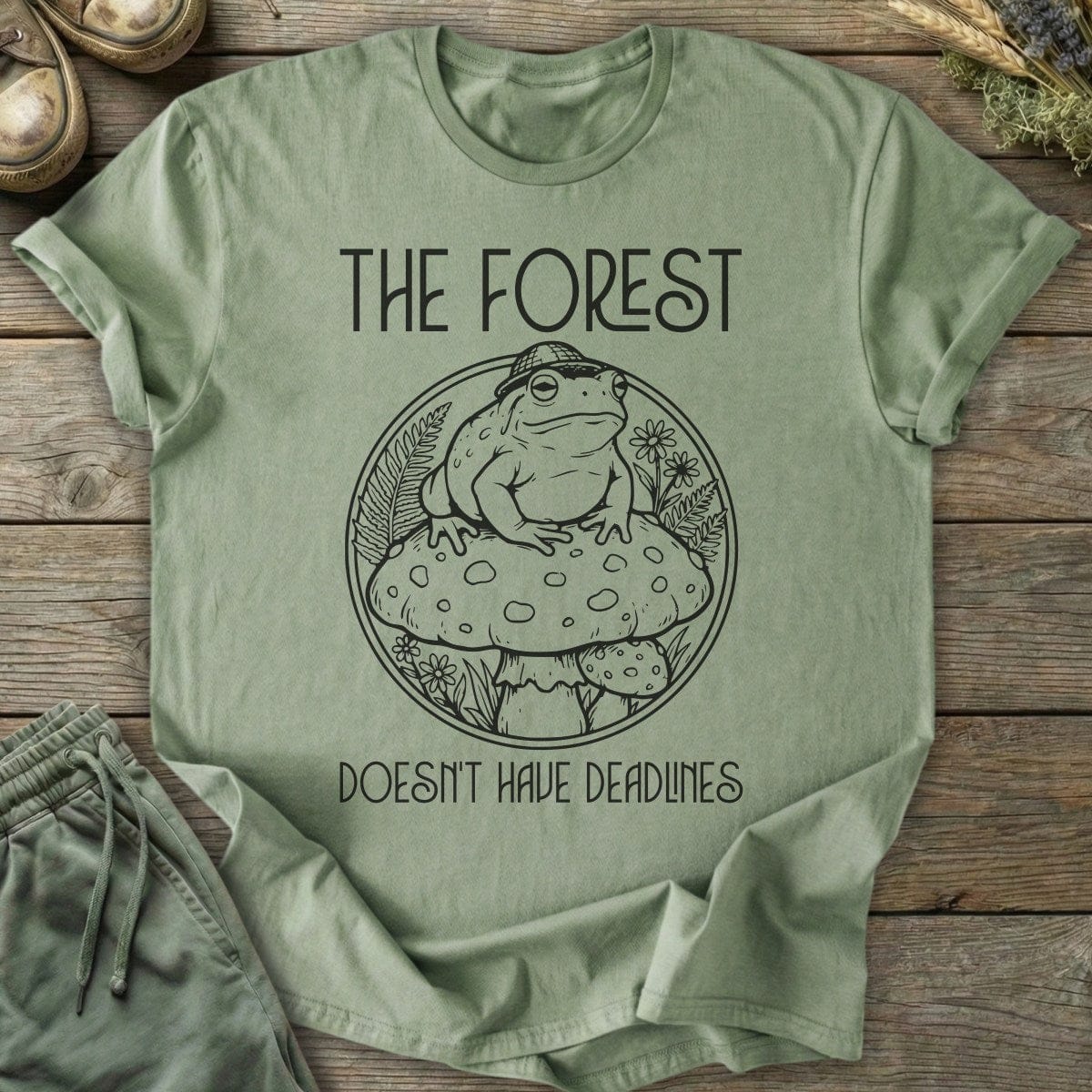 Printify T-Shirt No Forest Deadlines T-Shirt