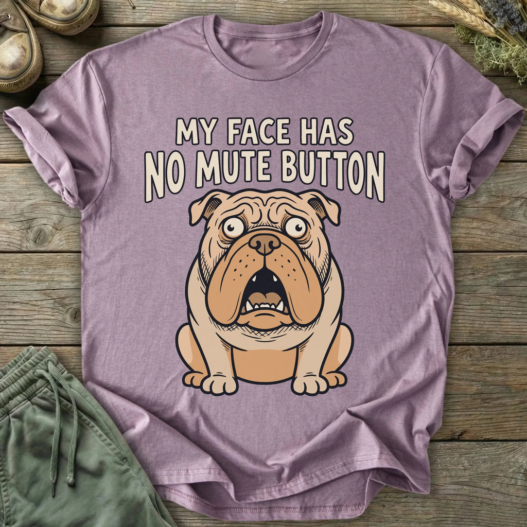 Printify T-Shirt No Mute Button T-Shirt