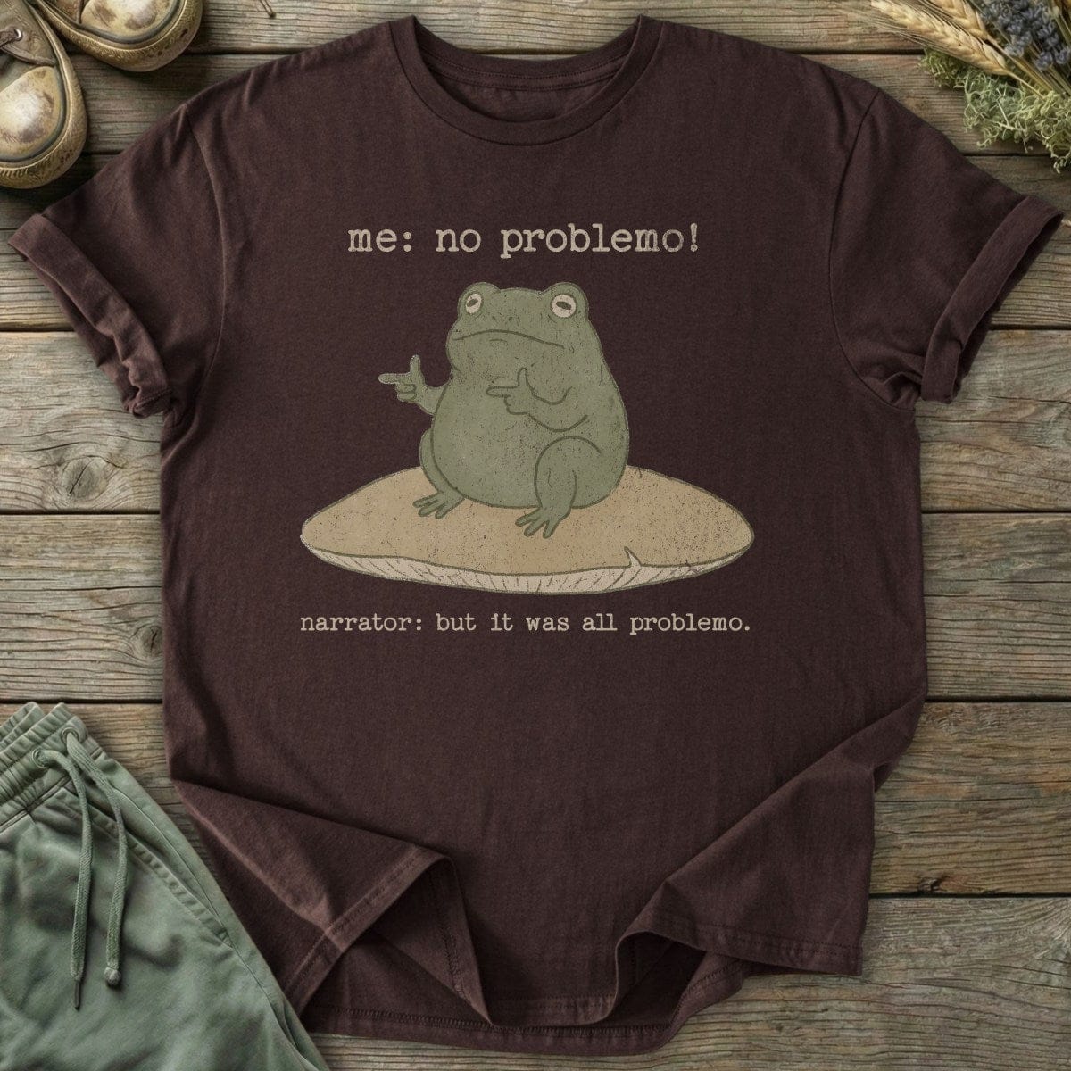 Printify T-Shirt No Problemo Frog T-Shirt