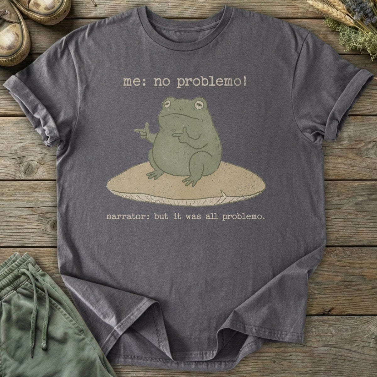 Printify T-Shirt No Problemo Frog T-Shirt