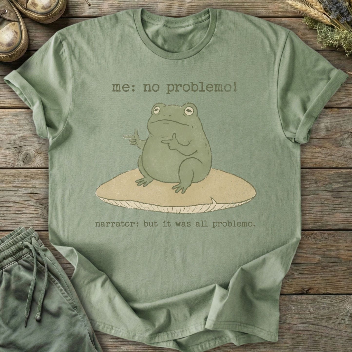 Printify T-Shirt No Problemo Frog T-Shirt