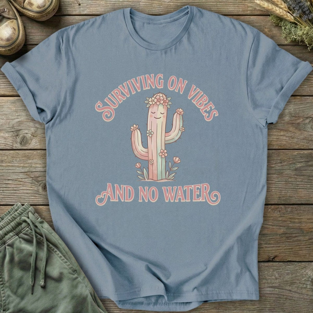 Printify T-Shirt No Water Cactus T-Shirt
