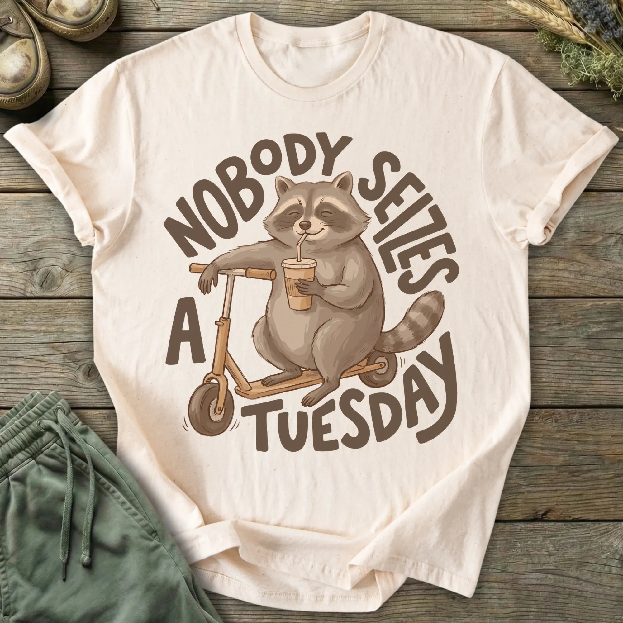 Printify T-Shirt Nobody Seizes A Tuesday T-Shirt