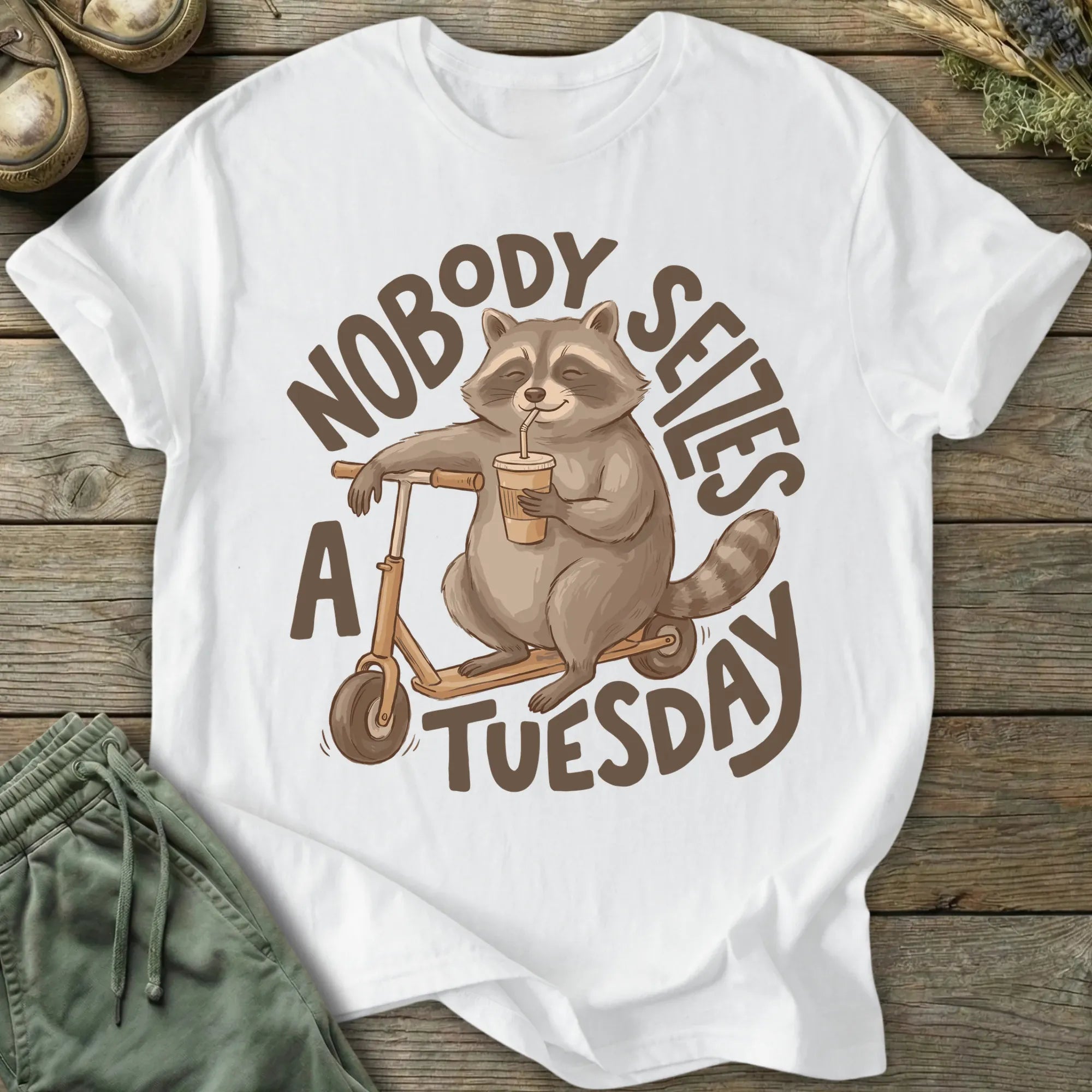 Printify T-Shirt Nobody Seizes A Tuesday T-Shirt