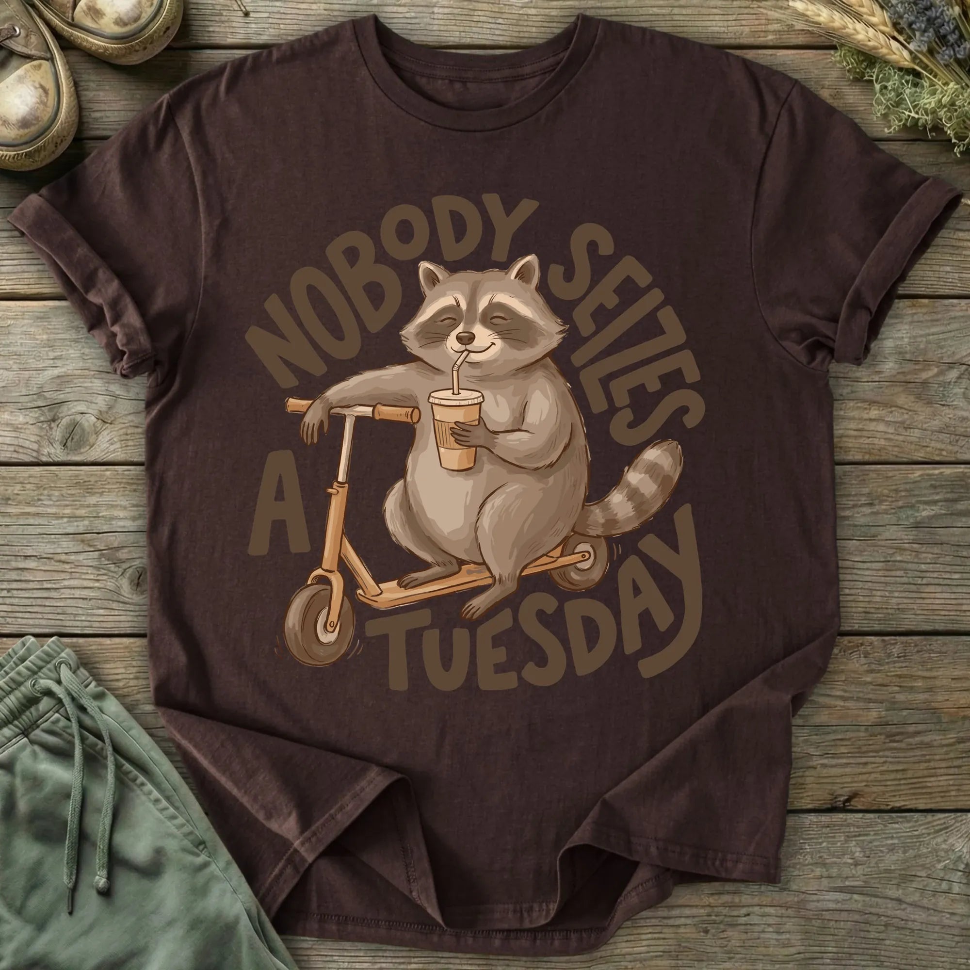 Printify T-Shirt Nobody Seizes A Tuesday T-Shirt