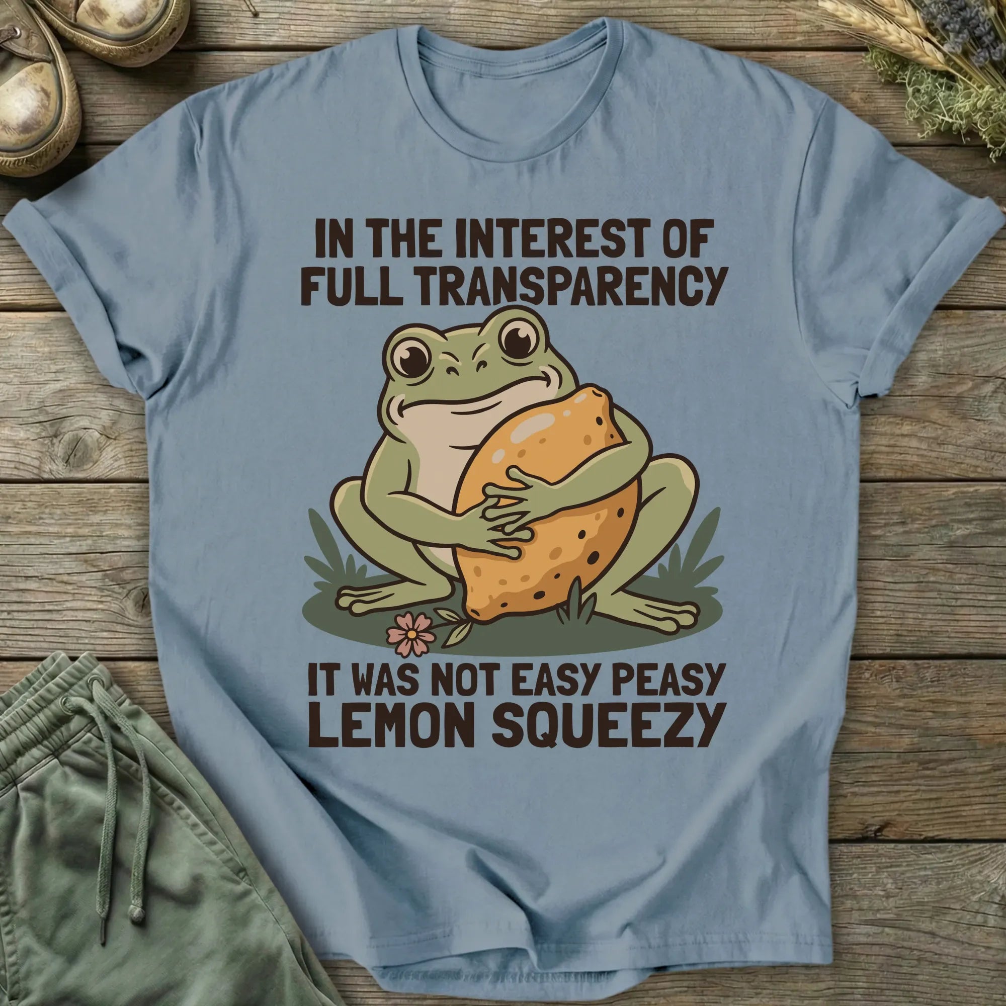 Printify T-Shirt Not Easy Peasy Lemon Squeezy T-Shirt