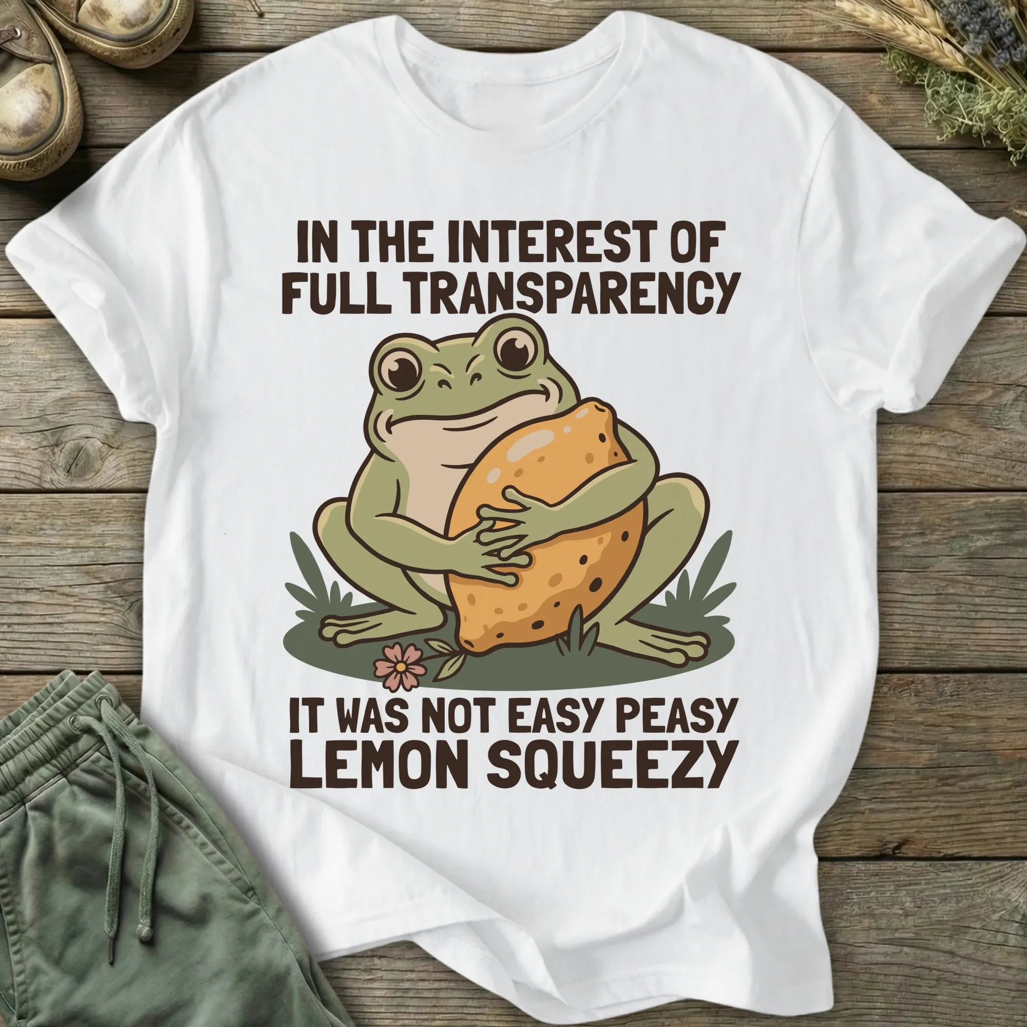 Printify T-Shirt Not Easy Peasy Lemon Squeezy T-Shirt