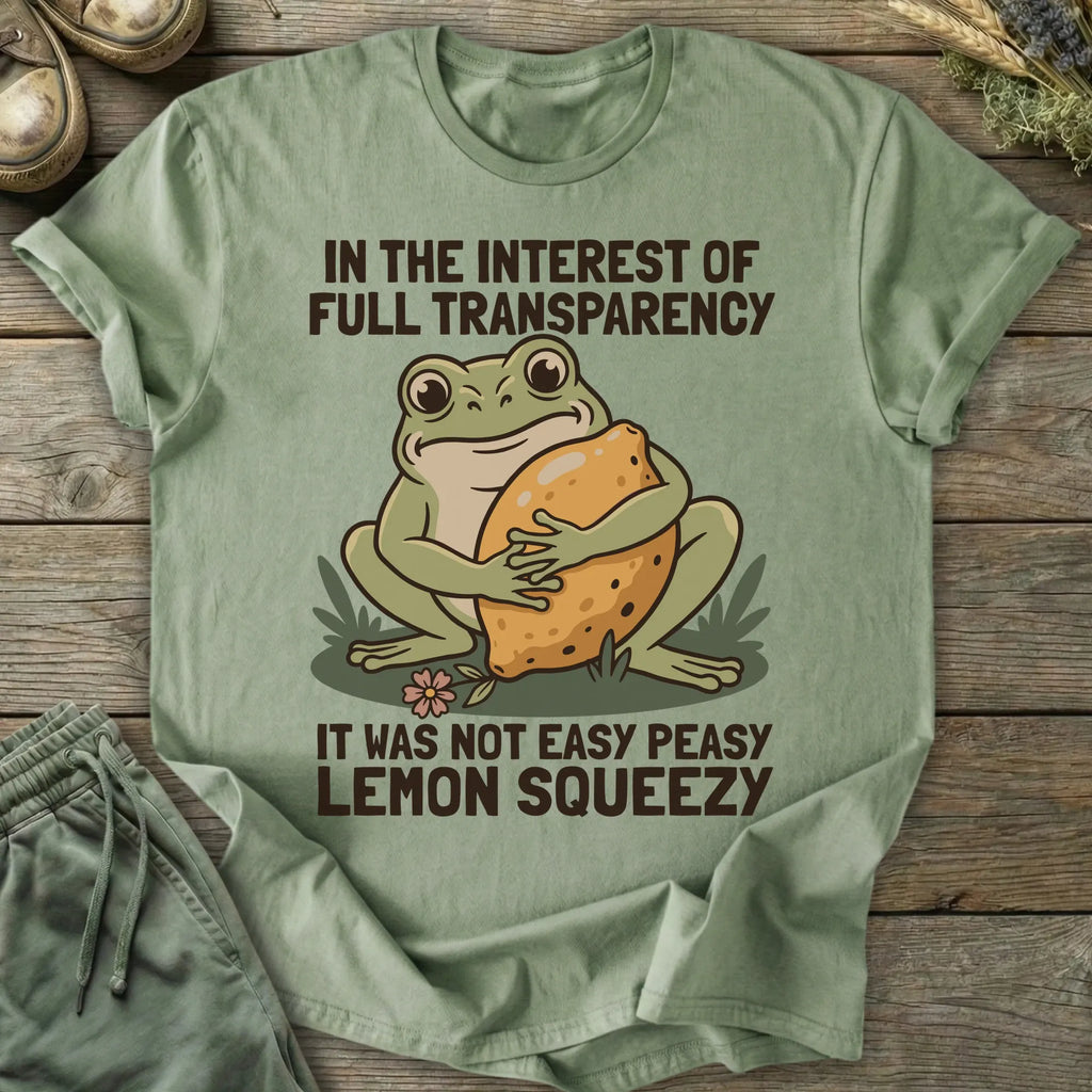 Printify T-Shirt Not Easy Peasy Lemon Squeezy T-Shirt