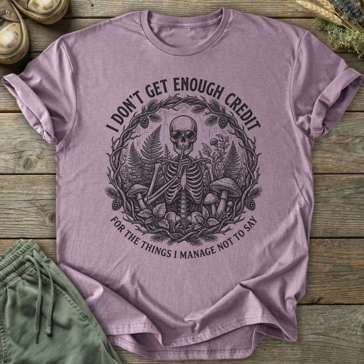 Printify T-Shirt Not Enough Credit T-Shirt