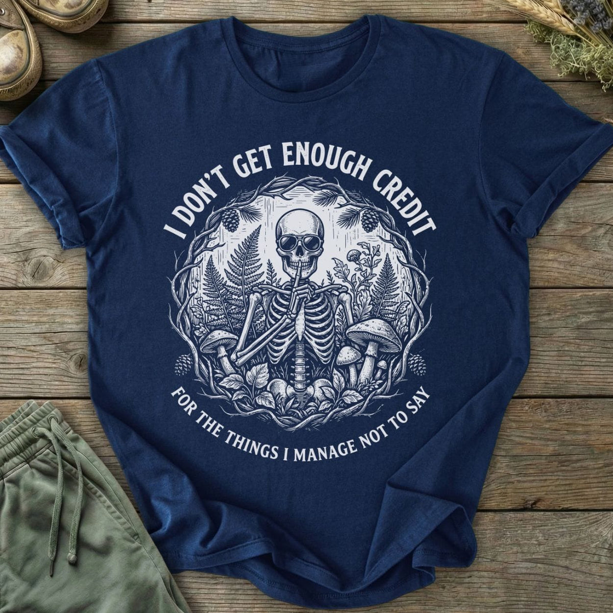 Printify T-Shirt Not Enough Credit T-Shirt