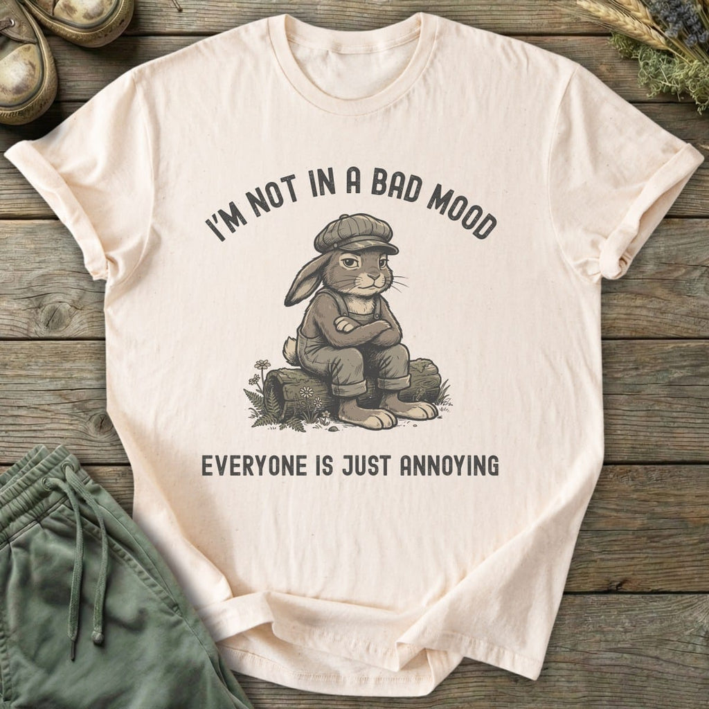 Printify T-Shirt Not In A Bad Mood Bunny T-Shirt
