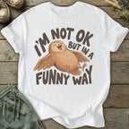 Printify T-Shirt Not OK Funny Owl T-Shirt