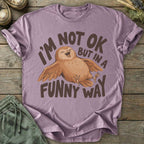 Printify T-Shirt Not OK Funny Owl T-Shirt
