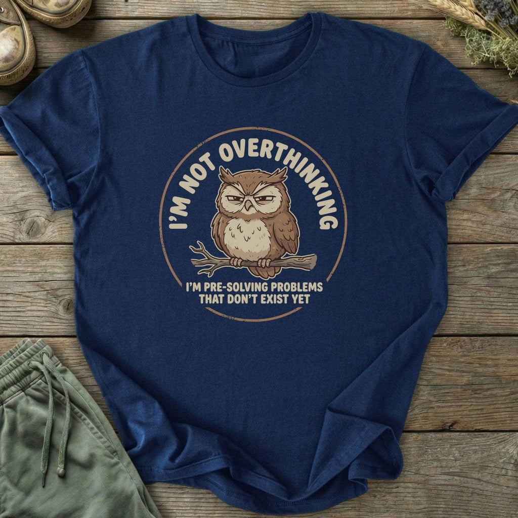 Printify T-Shirt Not Overthinking Owl T-Shirt