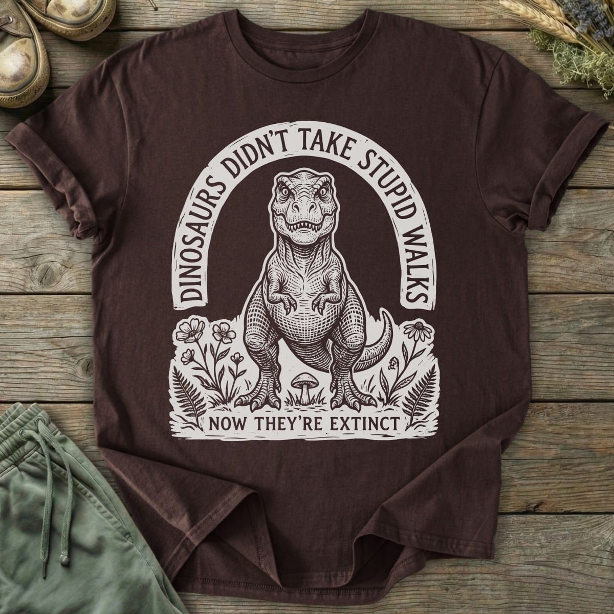 Printify T-Shirt Now Extinct T-Shirt