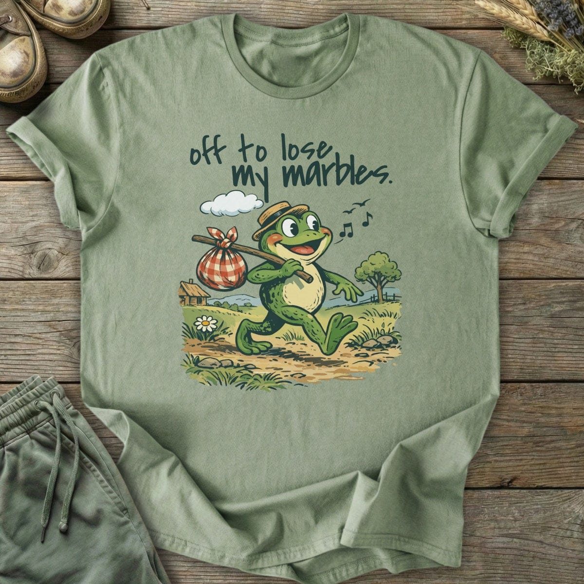 Printify T-Shirt Off To Lose My Marbles T-Shirt