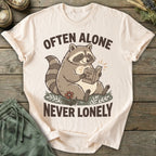 Printify T-Shirt Often Alone Never Lonely T-Shirt
