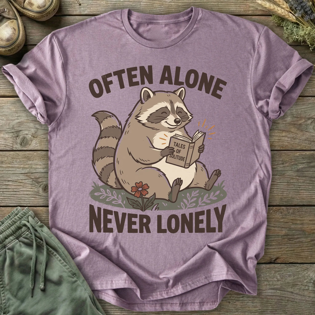 Printify T-Shirt Often Alone Never Lonely T-Shirt