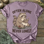Printify T-Shirt Often Alone Never Lonely T-Shirt