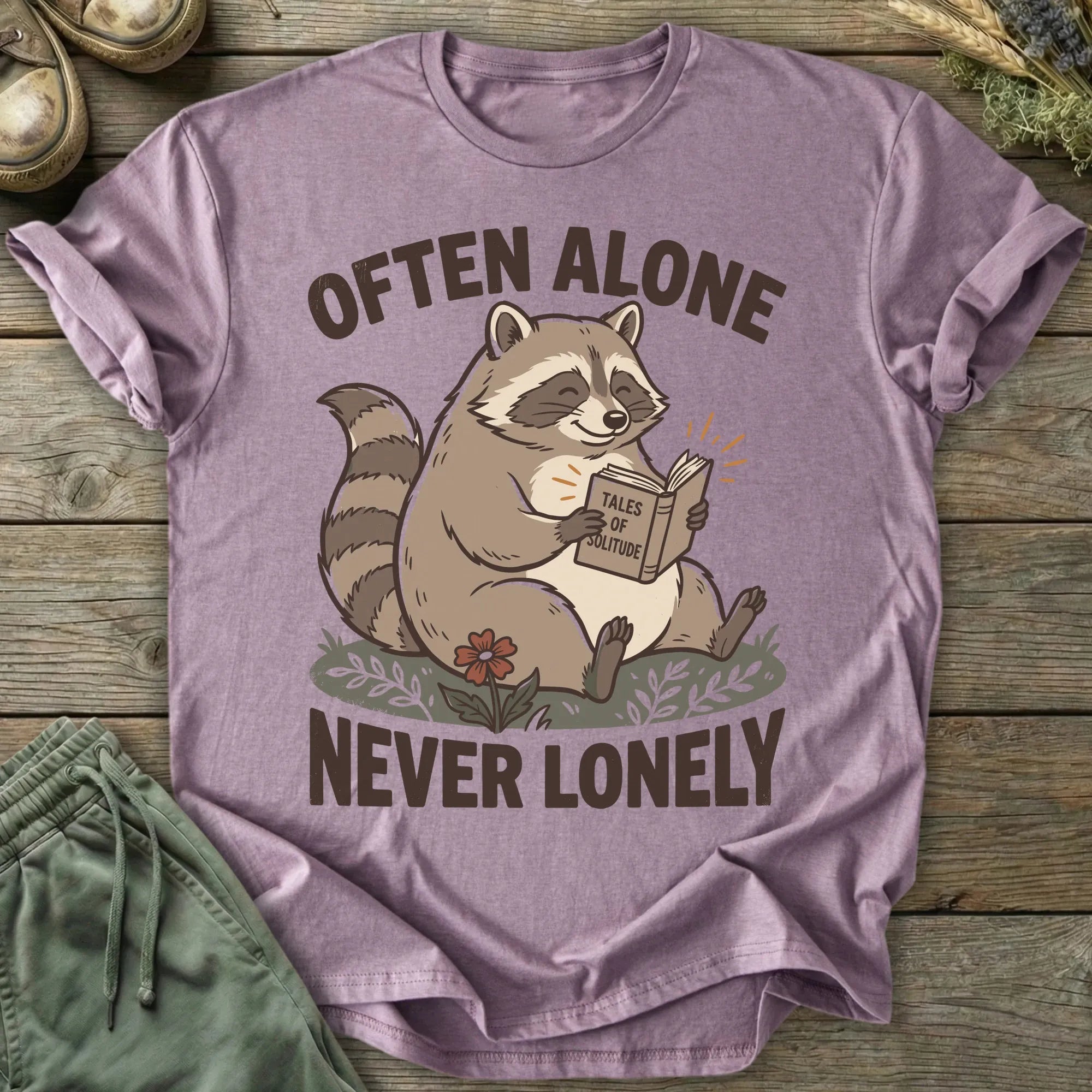 Printify T-Shirt Often Alone Never Lonely T-Shirt