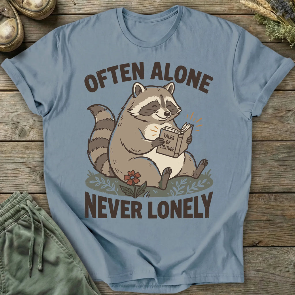 Printify T-Shirt Often Alone Never Lonely T-Shirt