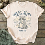 Printify T-Shirt One Shitstorm Raccoon T-Shirt