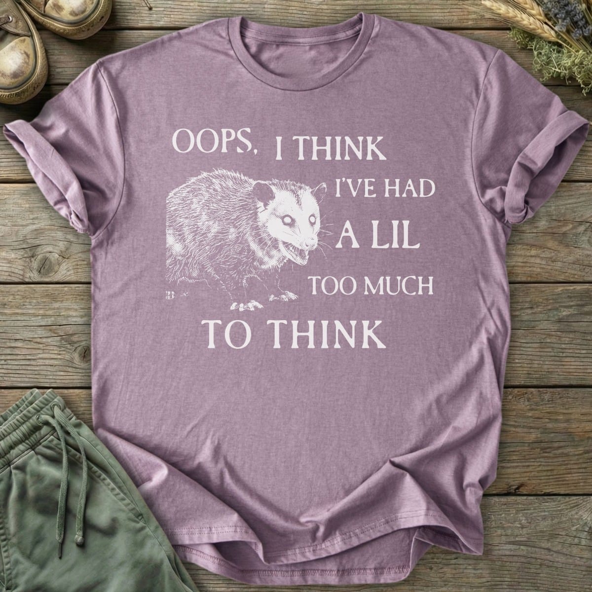 Printify T-Shirt Oops I've Had Too Much T-Shirt