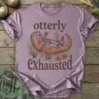 Printify T-Shirt Otterly Exhausted T-Shirt