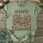 Printify T-Shirt Otterly Exhausted T-Shirt