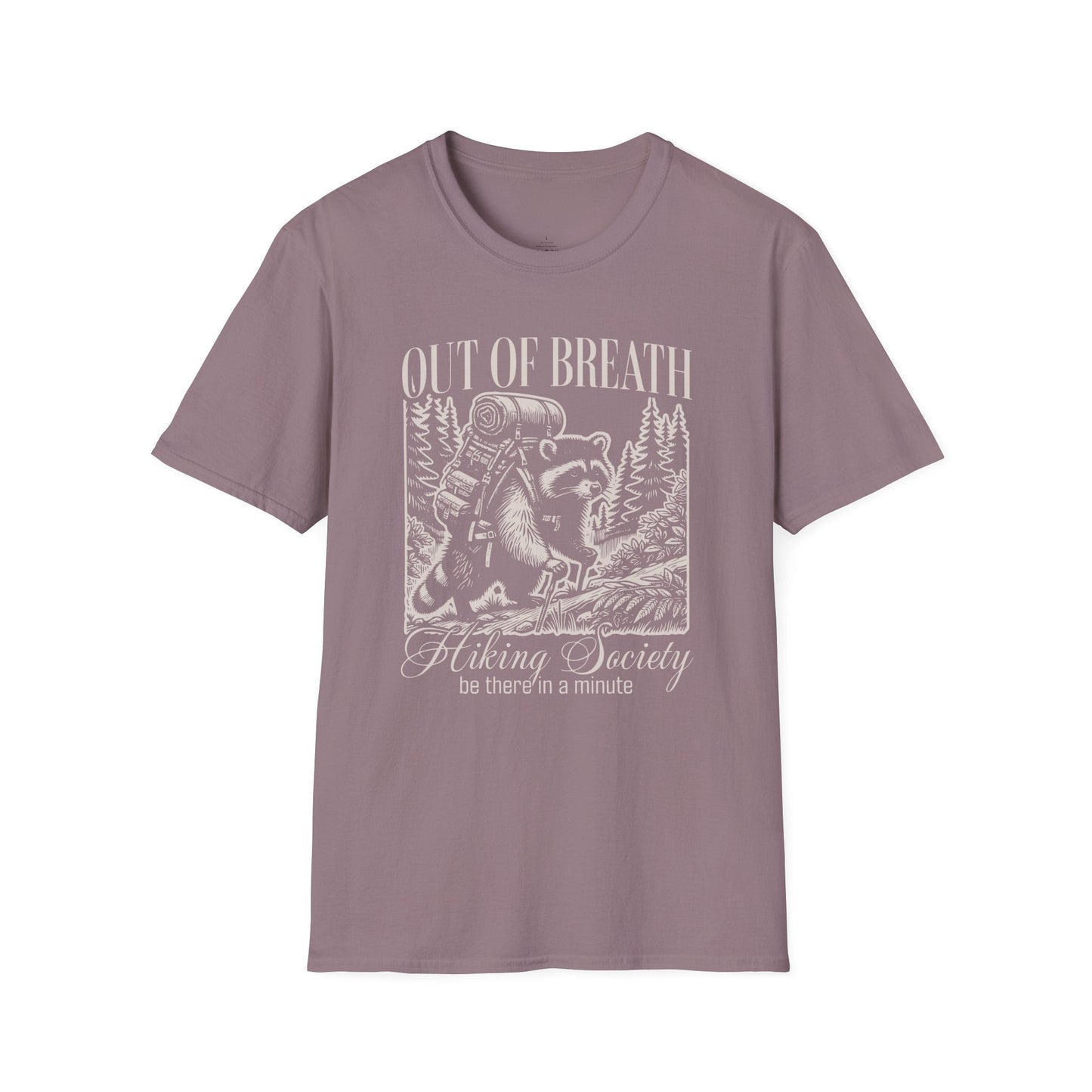 Printify T-Shirt Out of Breath Racoon T-Shirt
