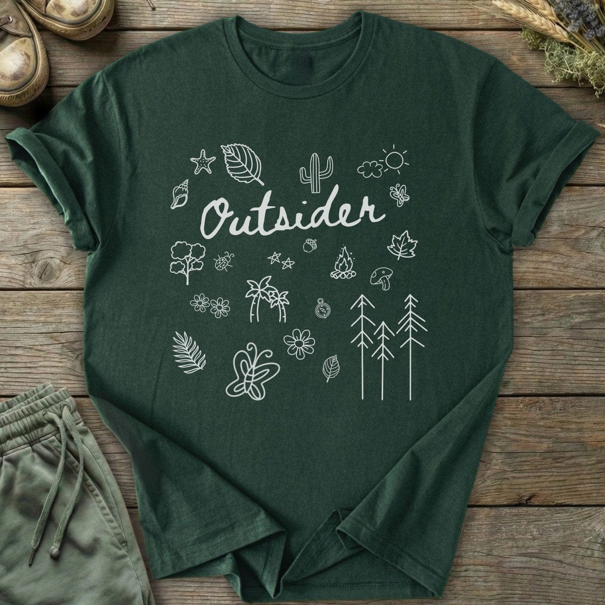 Printify T-Shirt Outsider Doodle T-Shirt