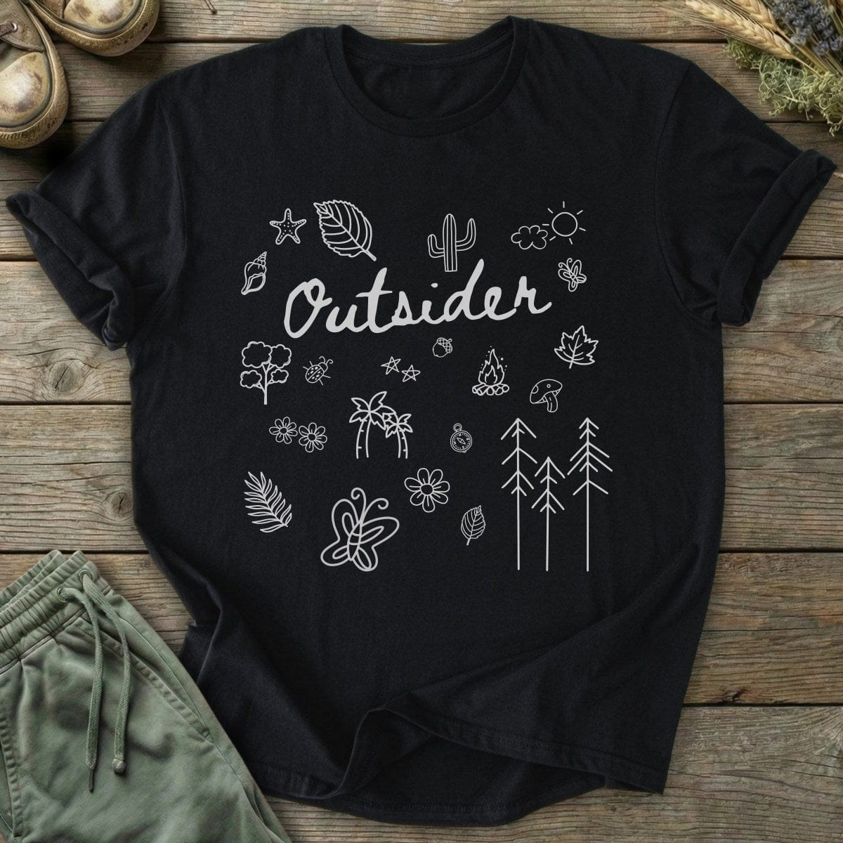 Printify T-Shirt Outsider Doodle T-Shirt