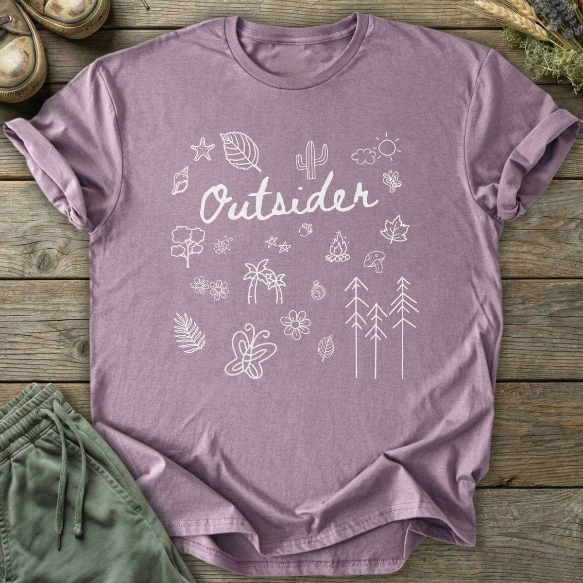 Printify T-Shirt Outsider Doodle T-Shirt